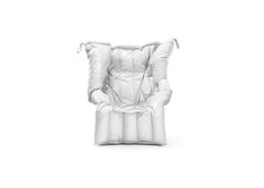 Shadow White Armchair Padded with Soft Polyurethane Foam by Gaetano Pesce