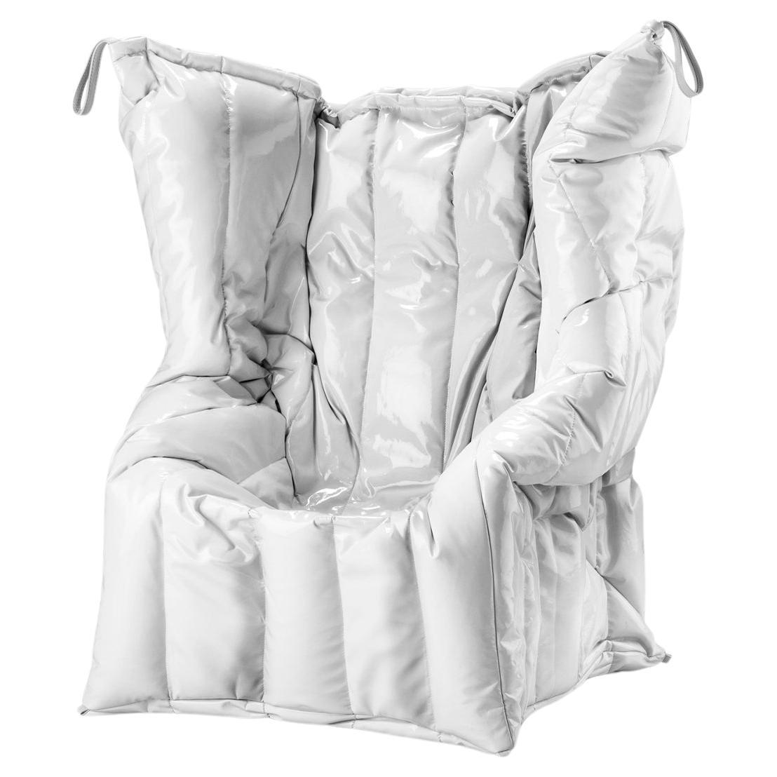 Shadow White Armchair Padded with Soft Polyurethane Foam by Gaetano Pesce