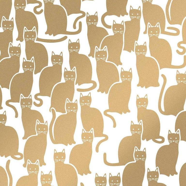 gold cat wallpaper