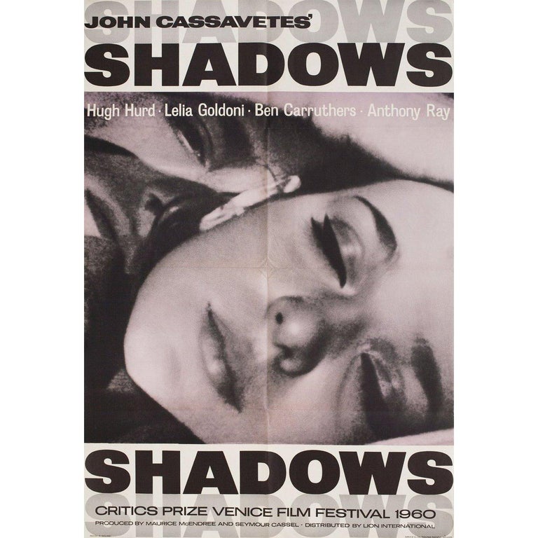 Shadows 1960 British One Sheet Film Poster For Sale at 1stDibs