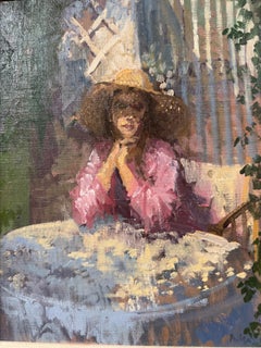 Ombre nel cortile di Peter Kuhfeld (nato nel 1952).