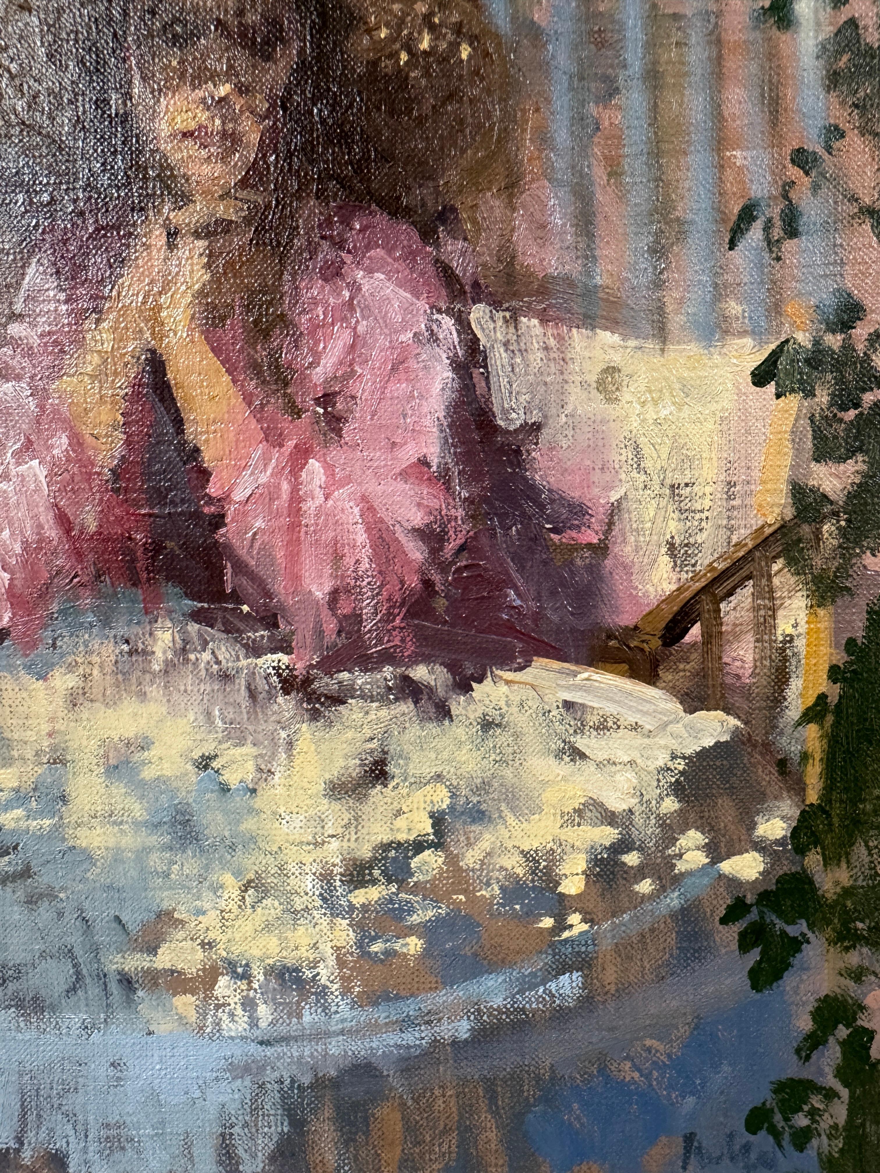 SHADOWS IN THE COURTYARD von Peter Kuhfeld (geb. 1952) (Ende des 20. Jahrhunderts) im Angebot