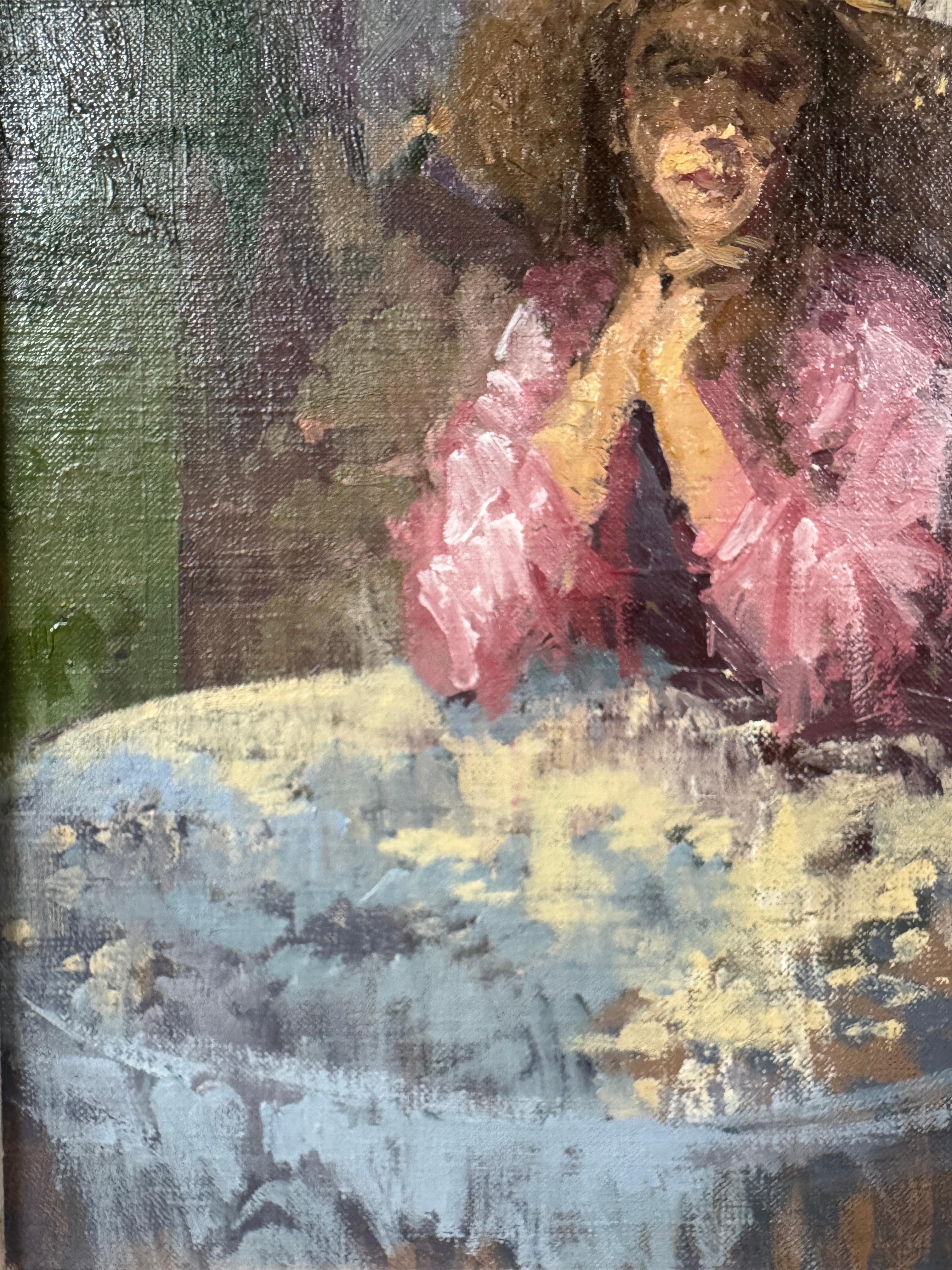 SHADOWS IN THE COURTYARD von Peter Kuhfeld (geb. 1952) (Farbe) im Angebot