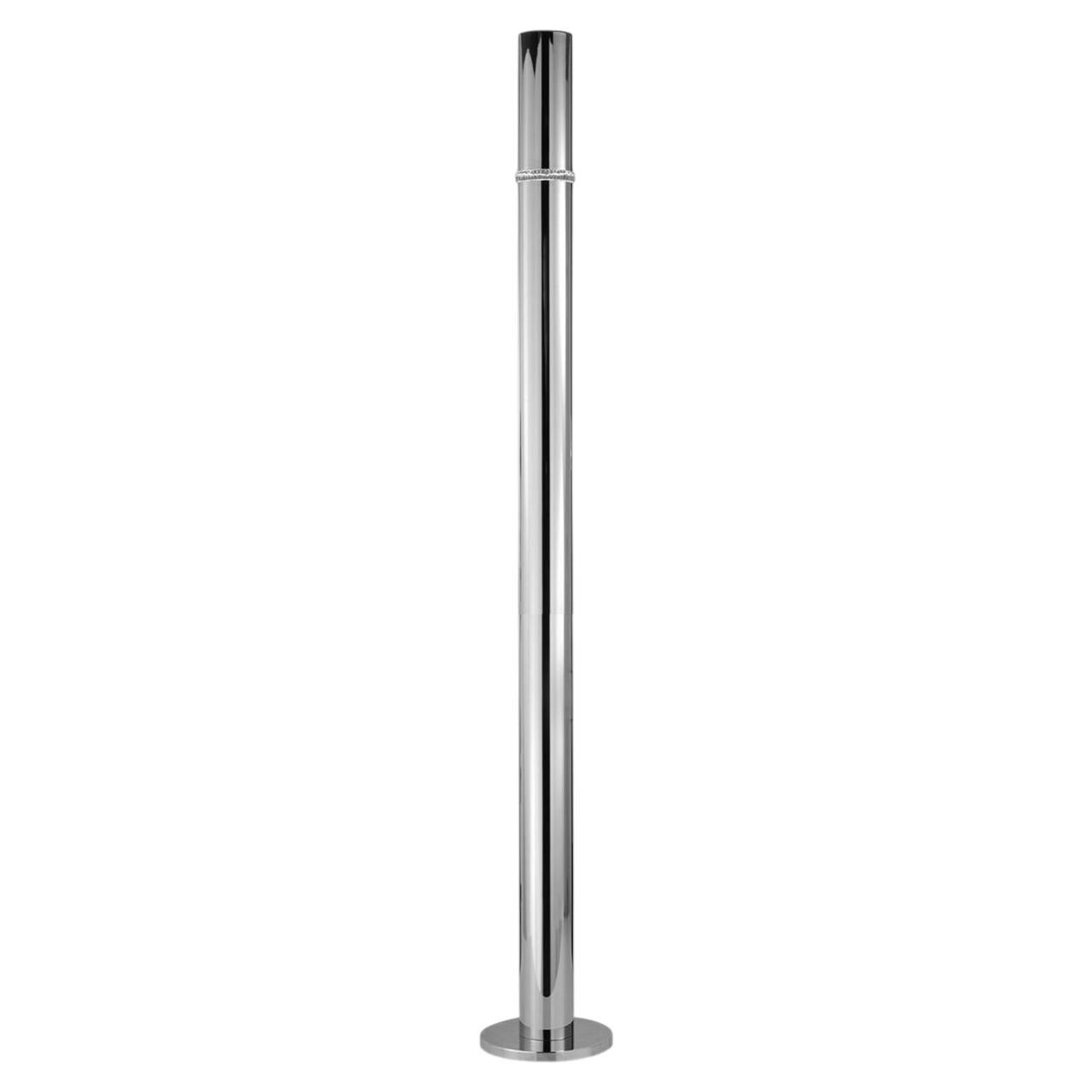 Shadows Silvery Floor Lamp For Sale