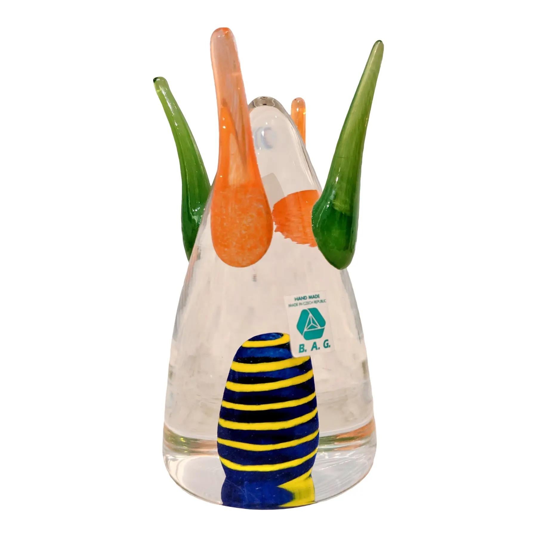 Escultura de vidrio postmoderna estilo Memphis Group de Shafaq Malik en venta 2