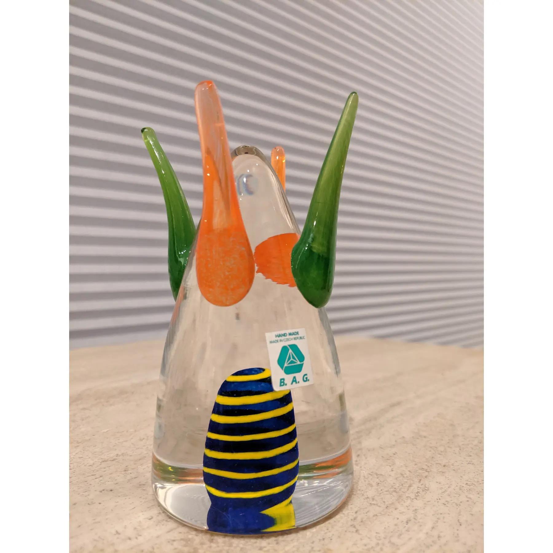 Escultura de vidrio postmoderna estilo Memphis Group de Shafaq Malik Vidrio artístico en venta
