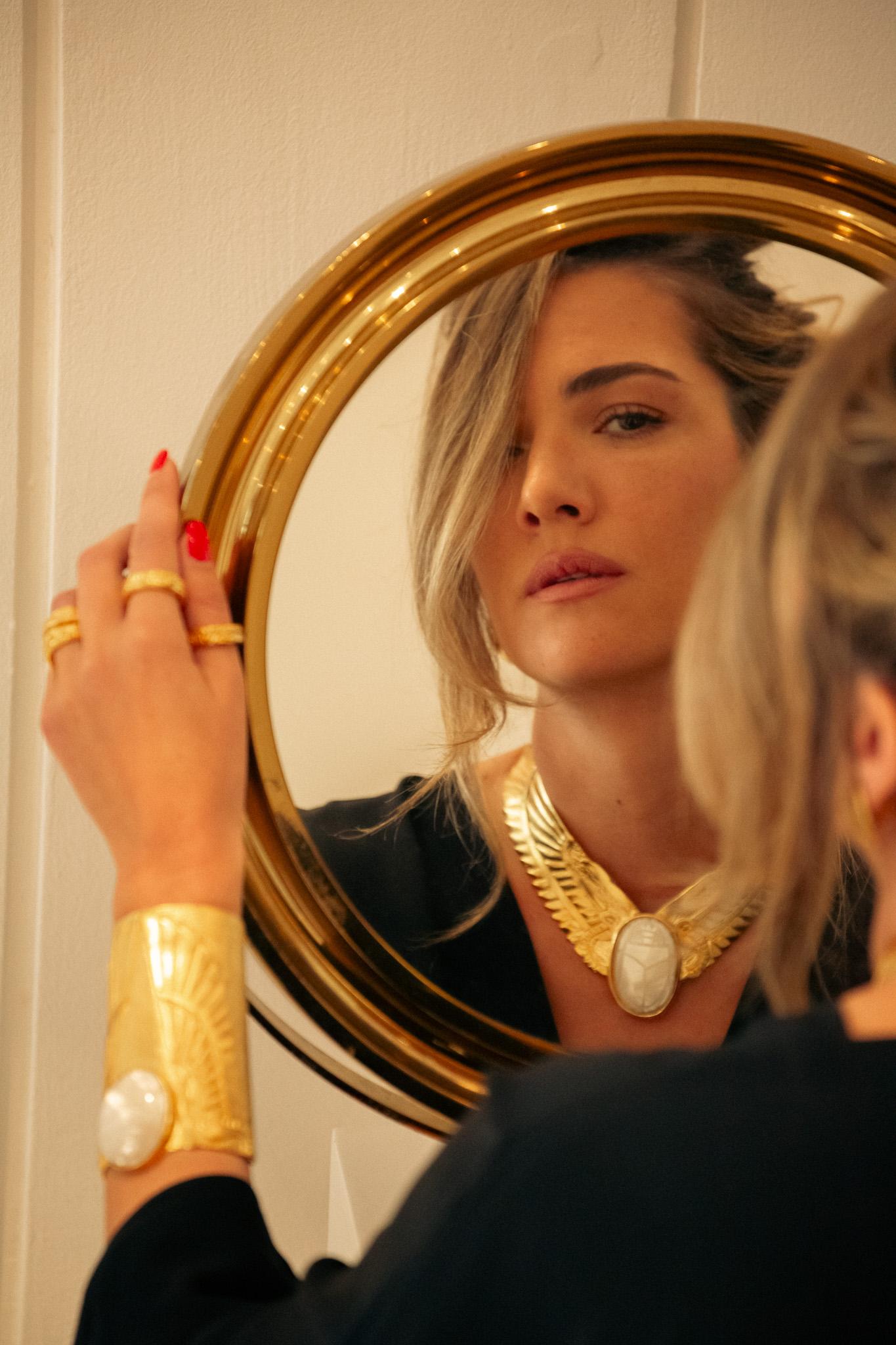 Ali Torque della Collection'S - Bronzo placcato oro con madreperla In condizioni Nuovo in vendita a PARIS, FR