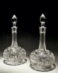 Shaft and Globe Victorian Decanters