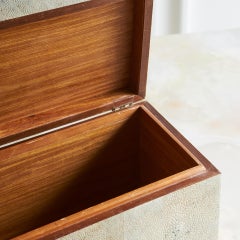 Shagreen and Bone Inlay Box in the Style of Maitland-Smith