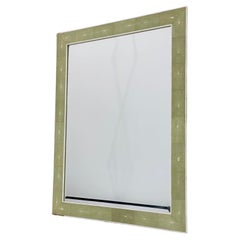 Used Shagreen and Bone Wall Mirror by Sylvan of San Francisco, Signed
