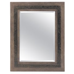 Miroir en galuchat et bronze de R & Y Augousti