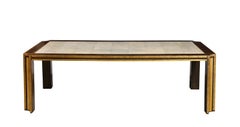 Superb Rosewood and Shagreen Table by Karl Springer