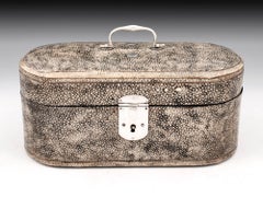 Shagreen and Silver Tea Caddy / Chest 18th Century