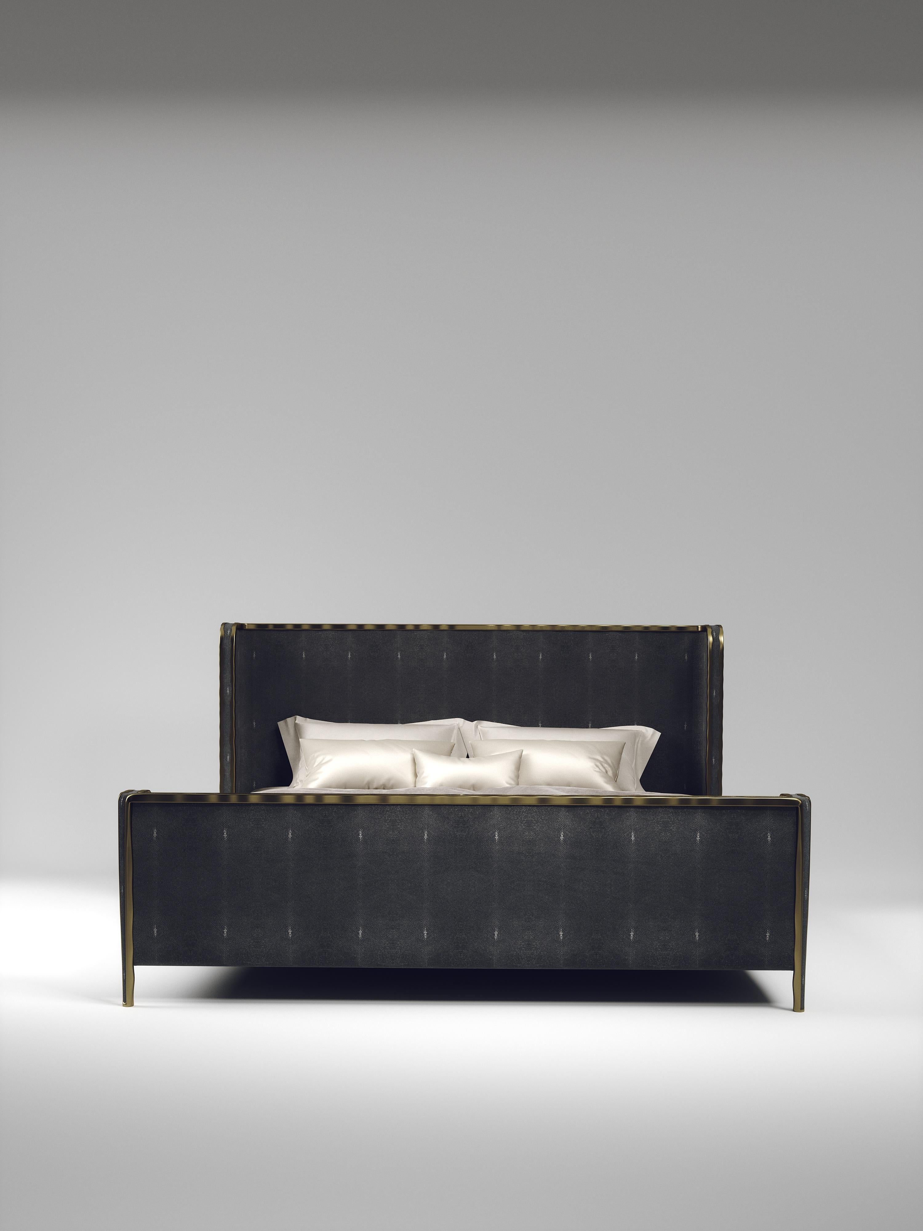 The Paris based label has distinguished themselves since their launch, with their iconic use of shagreen mixed with brass and other exotic materials. All furniture is handcrafted by skilled artisans, ultimately making each piece unique, designed in