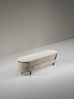 Shagreen Bench with Bronze-Patina Brass Details by R&Y Augousti