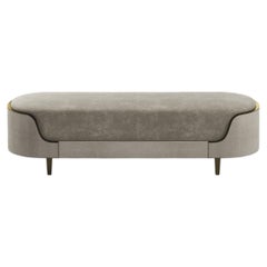 Shagreen Bench with Bronze-Patina Brass Details by R&Y Augousti