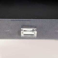 Shagreen Blue Glass Bedside Table (One Available)