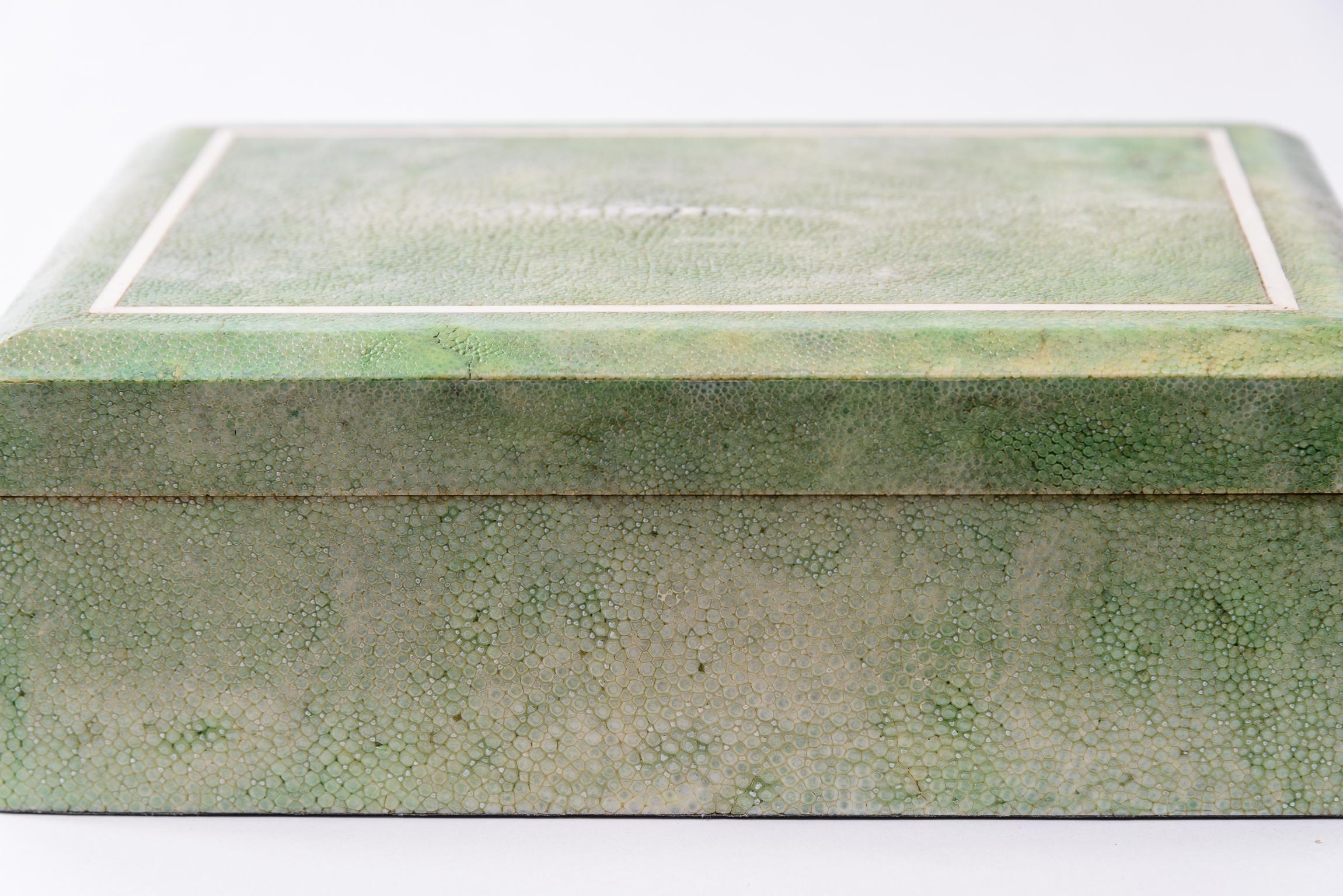 Fin du 20e siècle Boîte de Shagreen en vente
