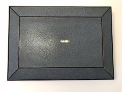 Shagreen Box with Ebony Inlay