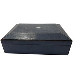 Shagreen Box with Ebony Inlay