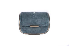 Shagreen Box with Bronze-Patina Brass Details by Kifu Paris