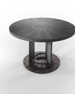Shagreen Breakfast Table with Palmwood Details by R&Y Augousti