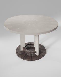 Shagreen Breakfast Table with Palmwood Details by R&Y Augousti