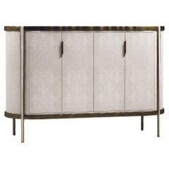Buffet en galuchat avec détails en laiton Bronze-Patina de R&Y Augousti