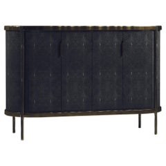 Buffet en galuchat avec détails en laiton Bronze-Patina de R&Y Augousti