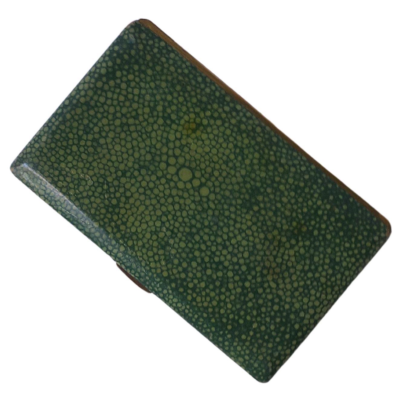 Étui en galuchat Cartes monétaires Fumée en vente