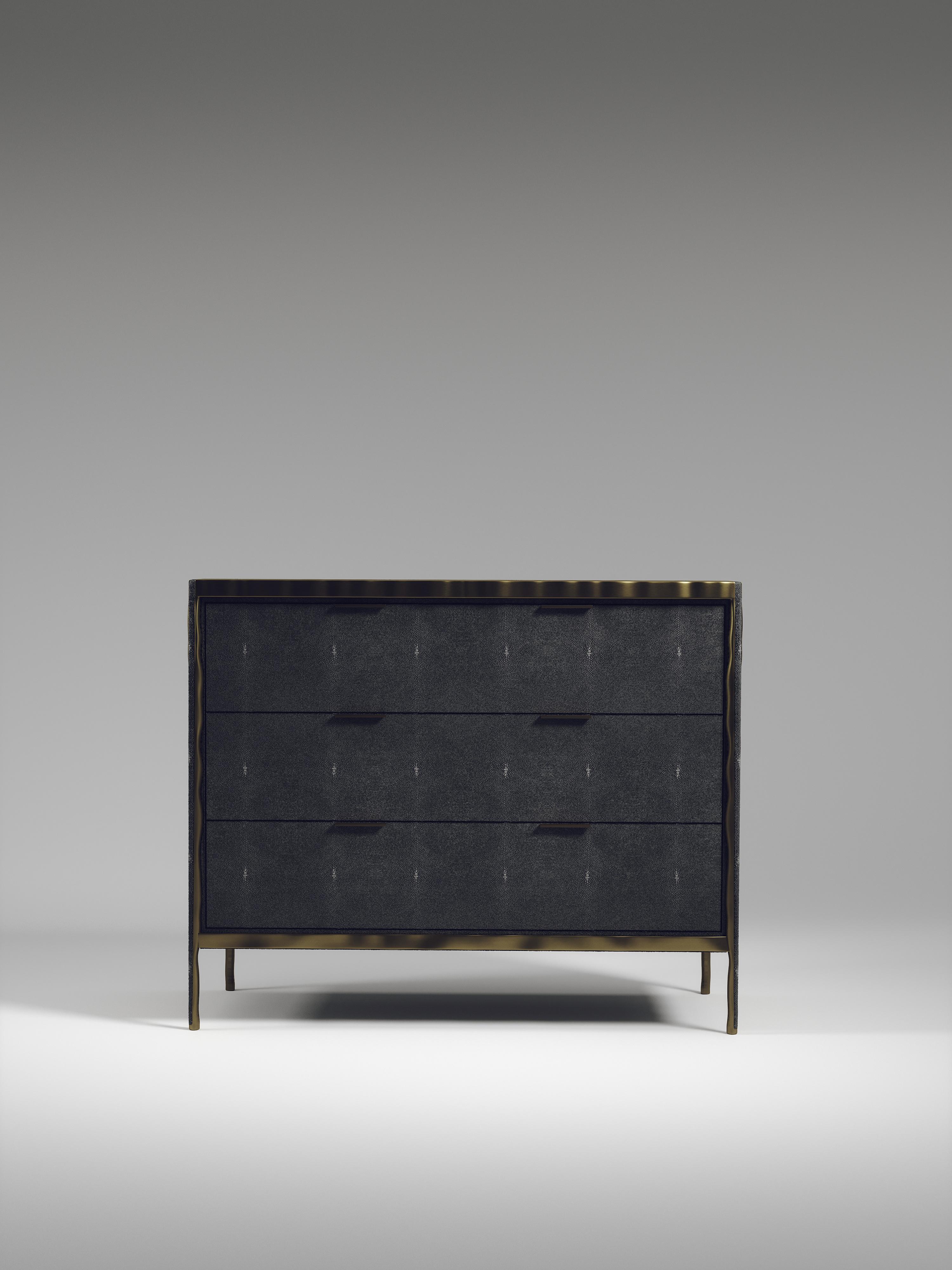 The Paris based label has distinguished themselves since their launch, with their iconic use of shagreen mixed with brass and other exotic materials. All furniture is handcrafted by skilled artisans, ultimately making each piece unique, designed in