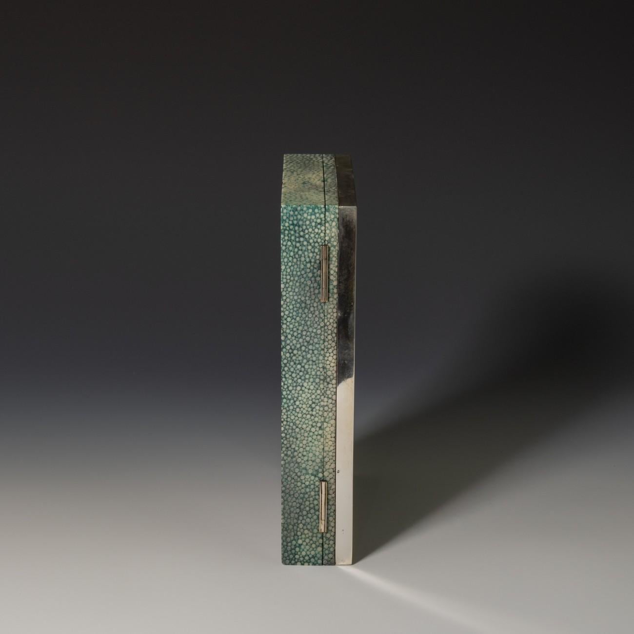 Shagreen Cigarette/Cigar Box With Silver Edging To The Lid, 1930 2