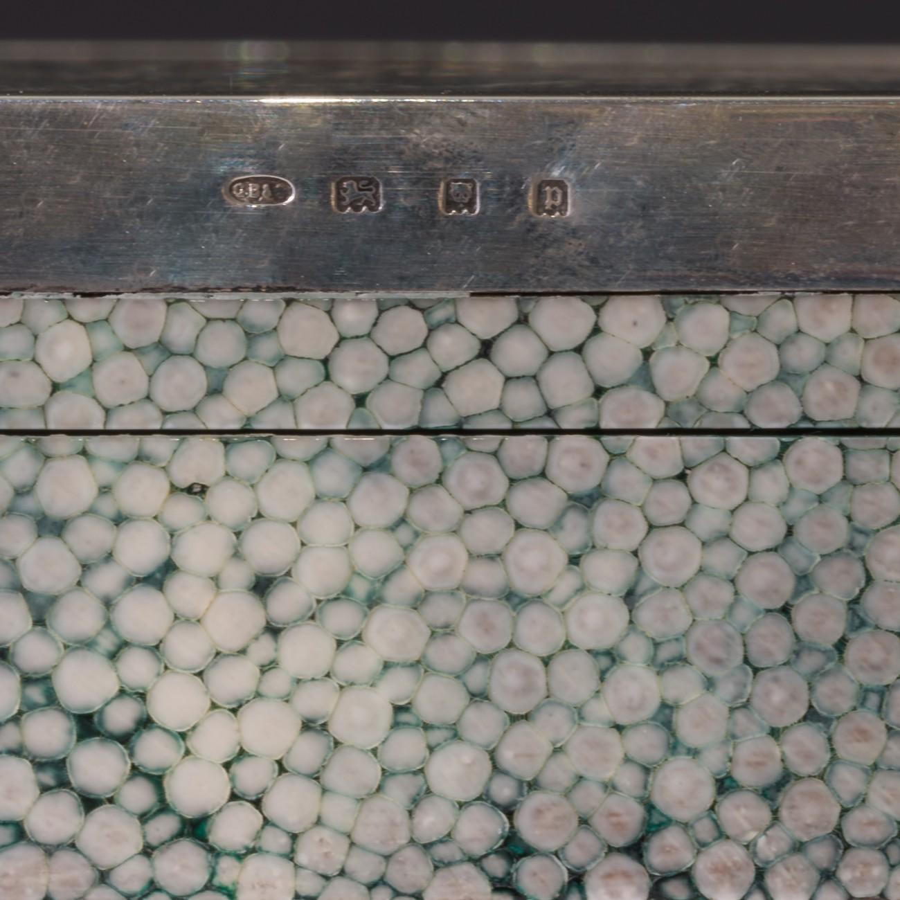 Shagreen Cigarette/Cigar Box With Silver Edging To The Lid, 1930 3