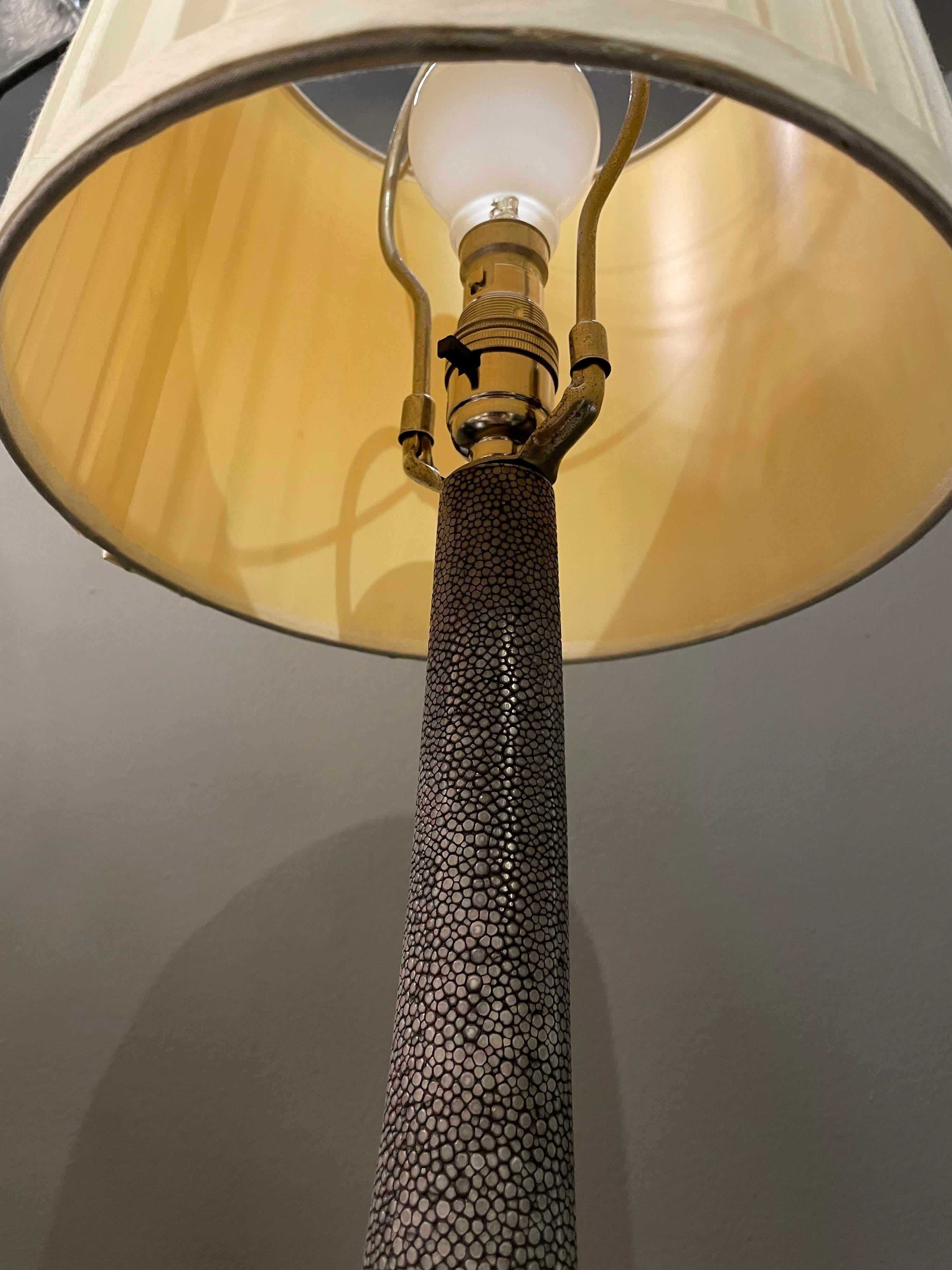 shagreen table lamp
