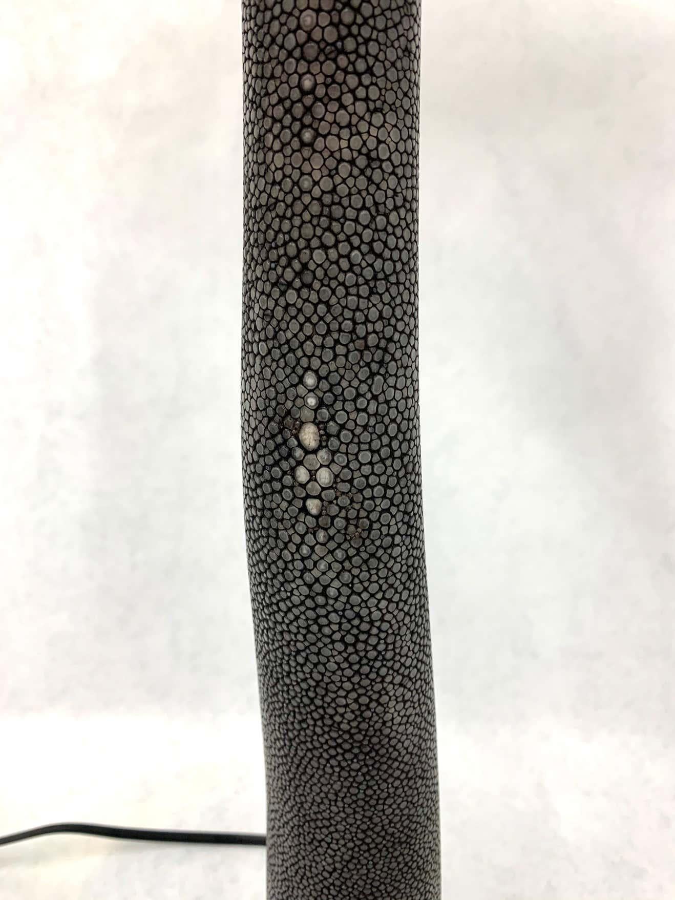 Shagreen Clad Organic Table Lamp For Sale 2