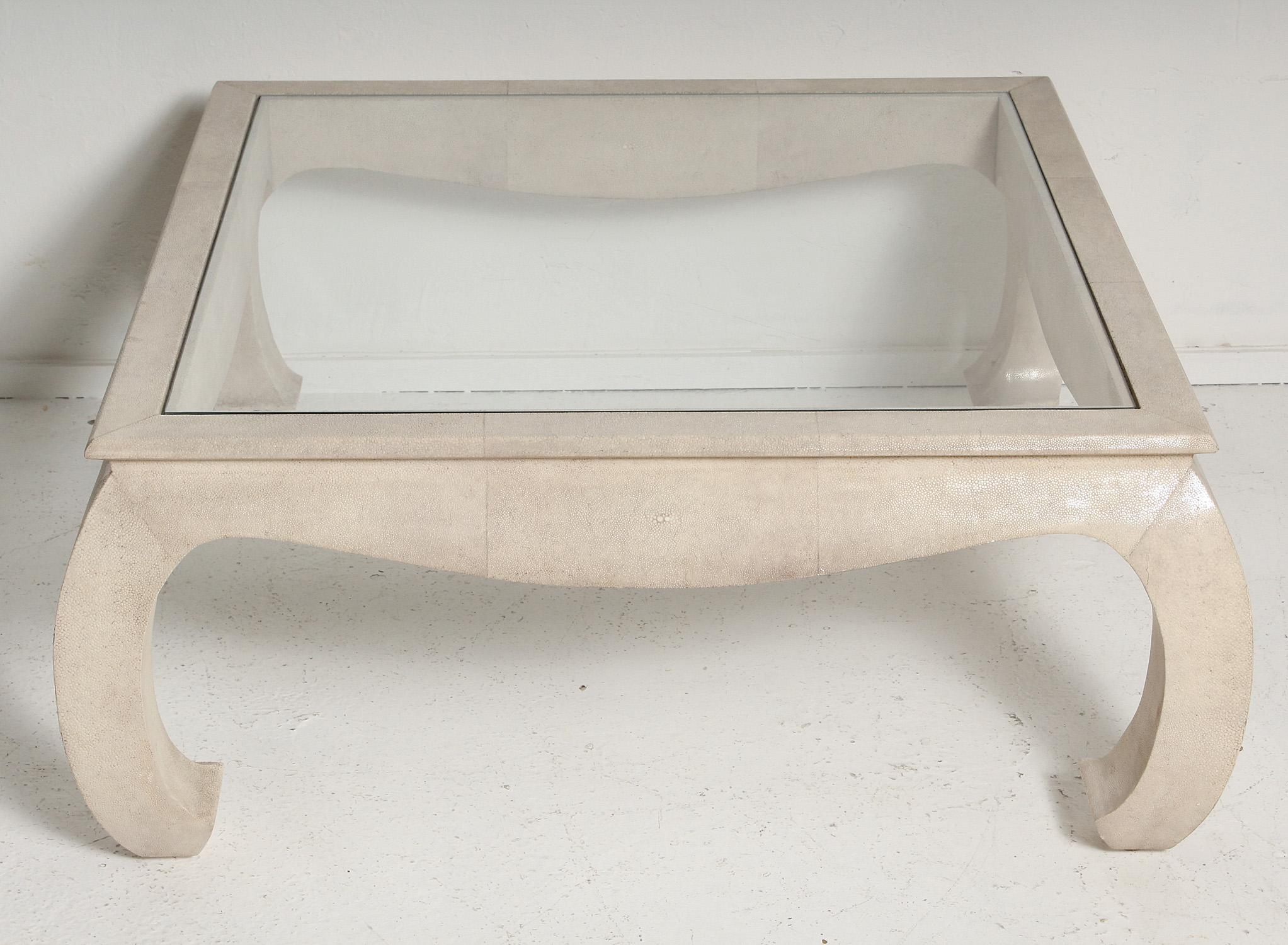 Shagreen Coffee Table by Maitland Smith In Good Condition For Sale In North Miami, FL