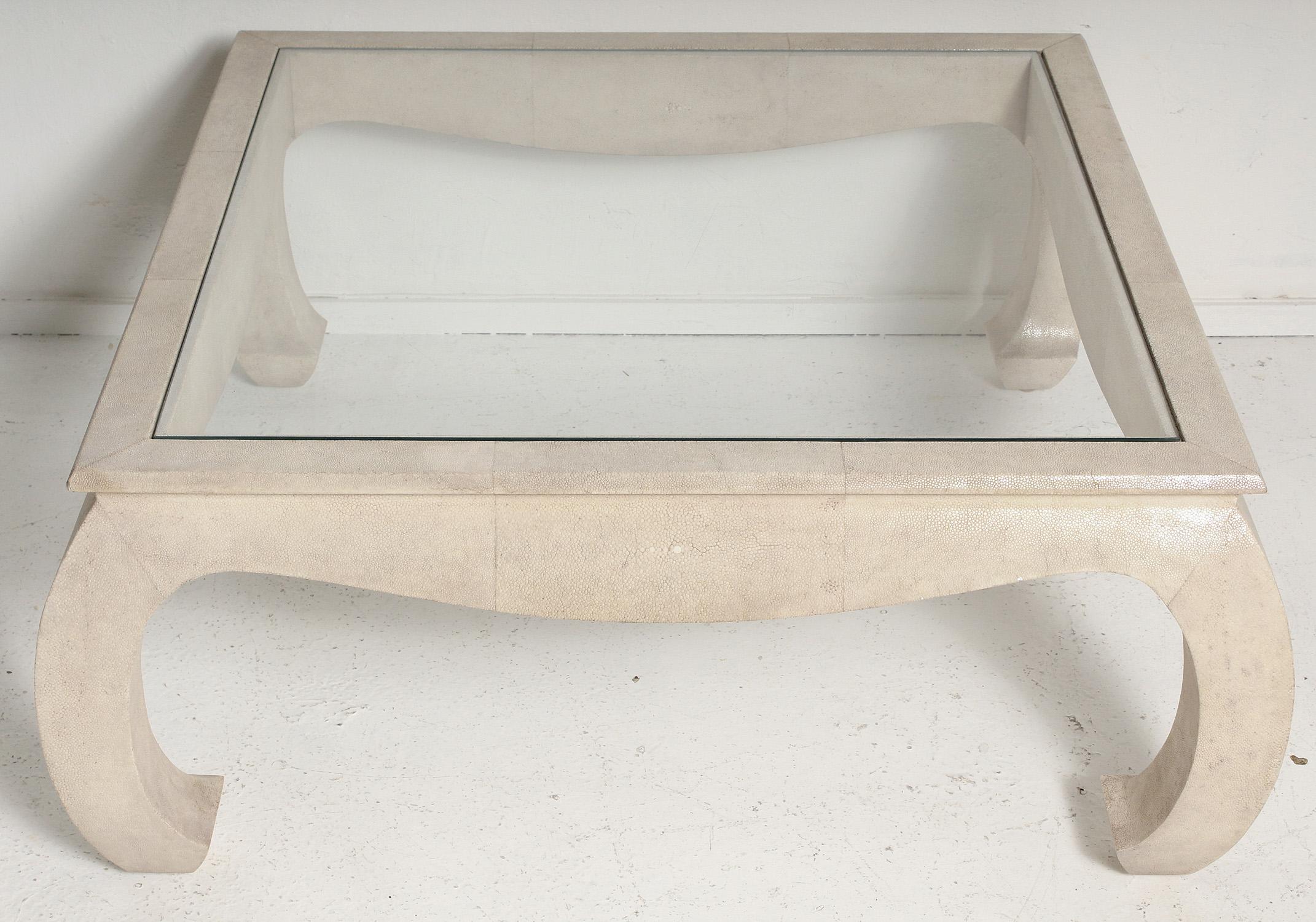 Late 20th Century Shagreen Coffee Table by Maitland Smith For Sale