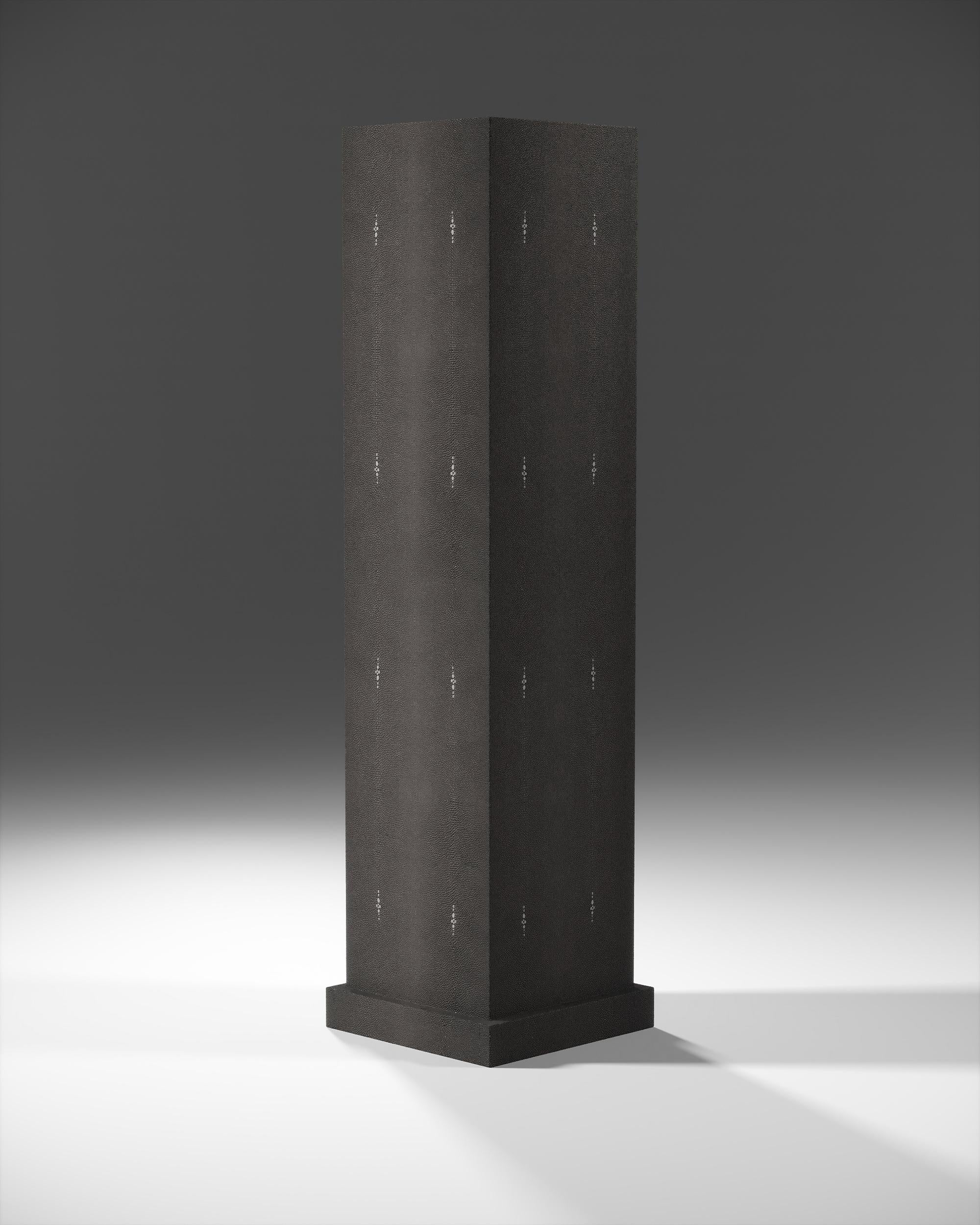 Art Deco Shagreen Column by R&Y Augousti For Sale