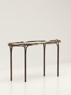 Shagreen Console with Bronze-Patina Brass Details by R&Y Augousti
