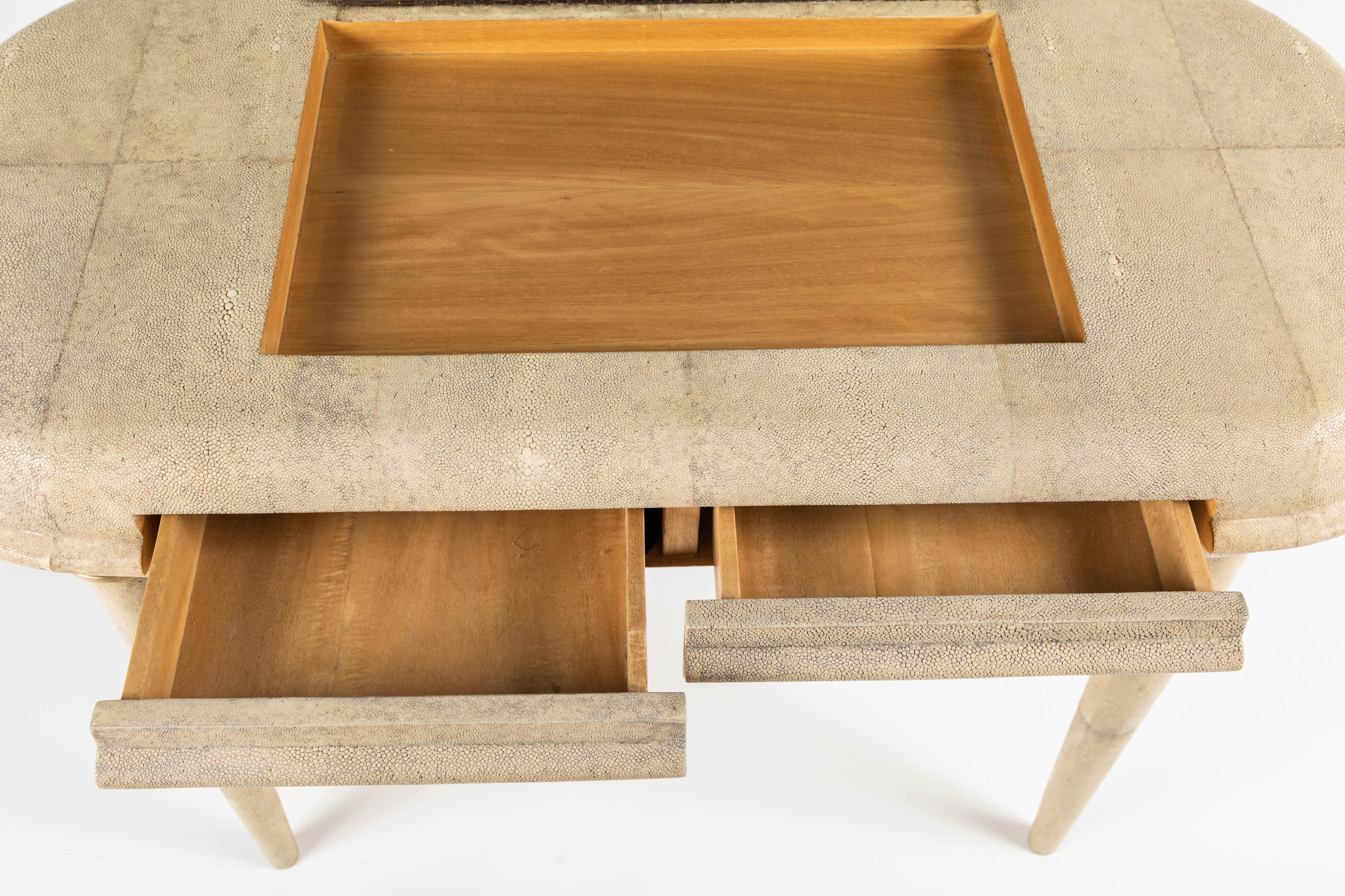 Shagreen Dressing Table and Stool by R&Y Augousti, Paris 2