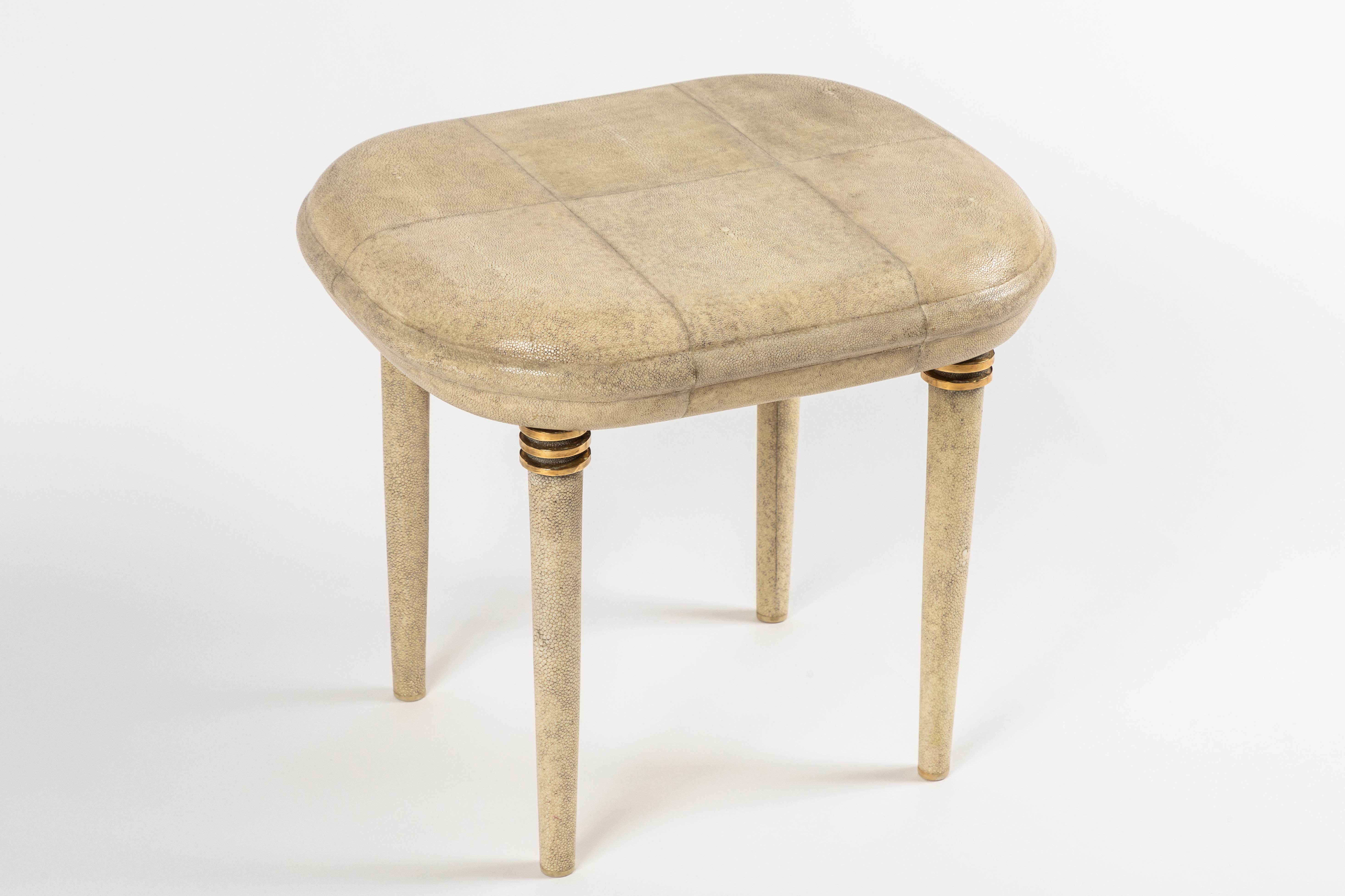 Art Deco Shagreen Dressing Table and Stool by R&Y Augousti, Paris