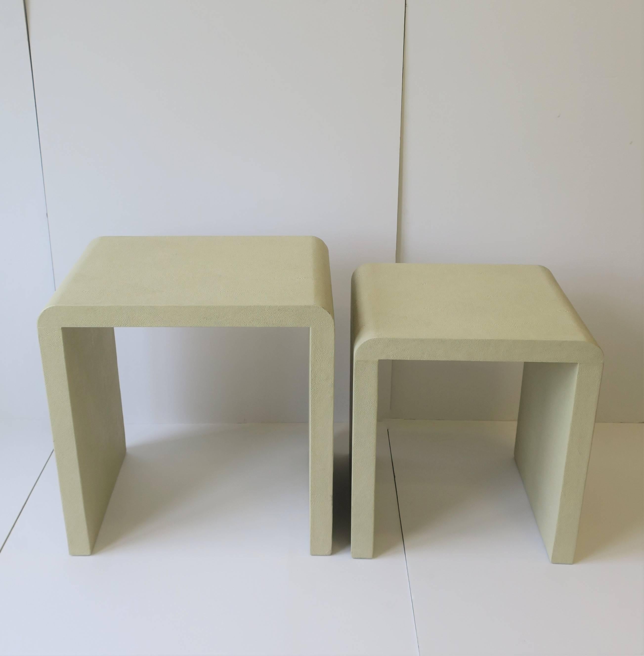 Nesting Tables with Waterfall Edge, Set  5