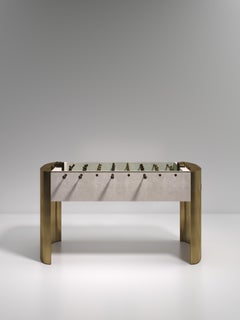 Shagreen Foosball Table with Bronze-Patina Brass Accents R&Y Augousti