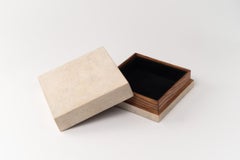 Shagreen Box in Cream Shagreen by R&Y Augousti