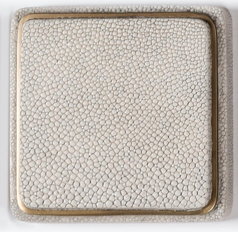 Shagreen Full Length Floor Mirror by R&Y Augousti In New Condition For Sale In New York, NY