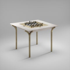 Shagreen Game Table with Bronze-Patina Brass Accents R&Y Augousti