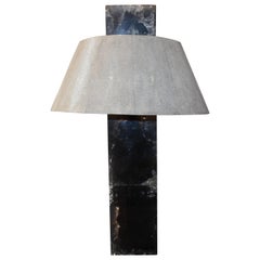 Shagreen Ice Cracked Resin Table Lamp
