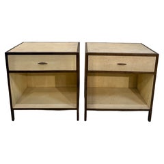 Shagreen Clad Night Stands, Pair