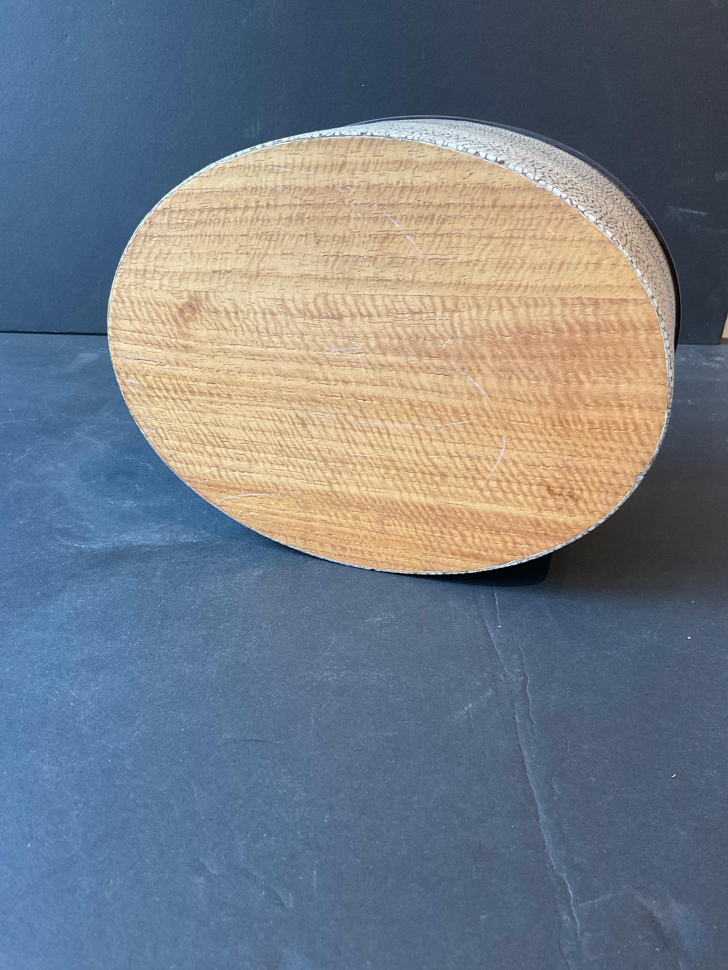 Shagreen Oval Box For Sale 3