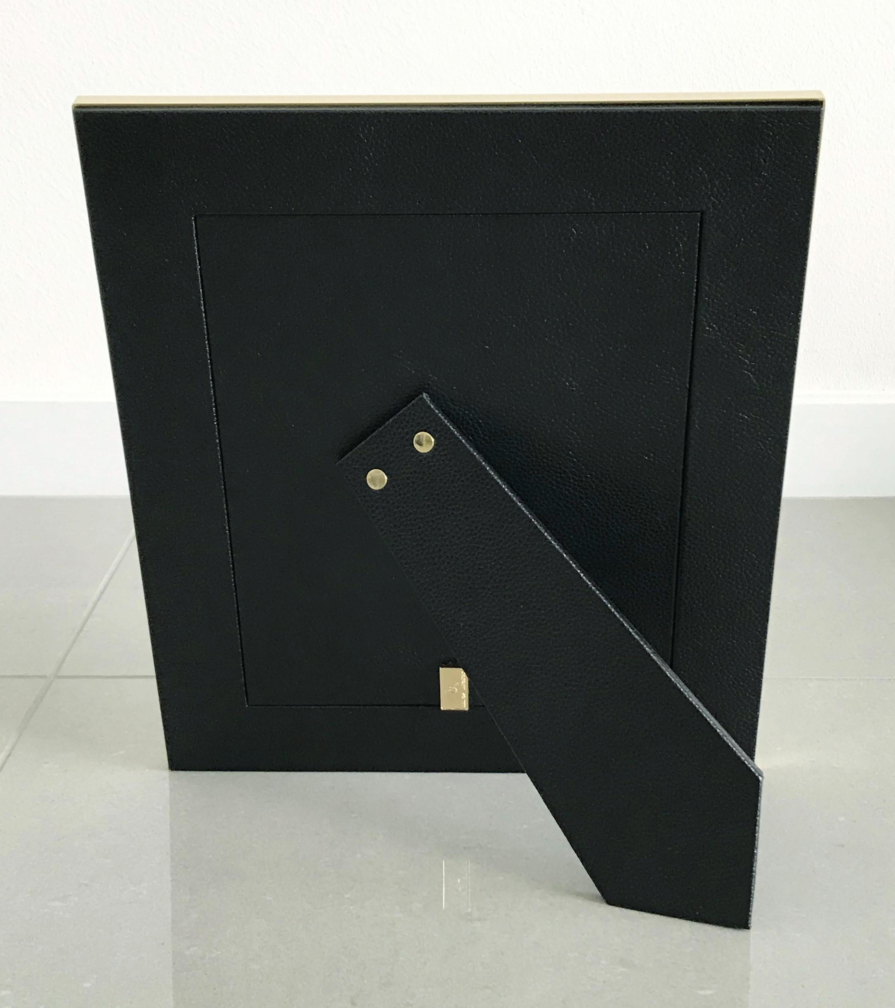 Plated Shagreen Photo Frame by Fabio Ltd For Sale